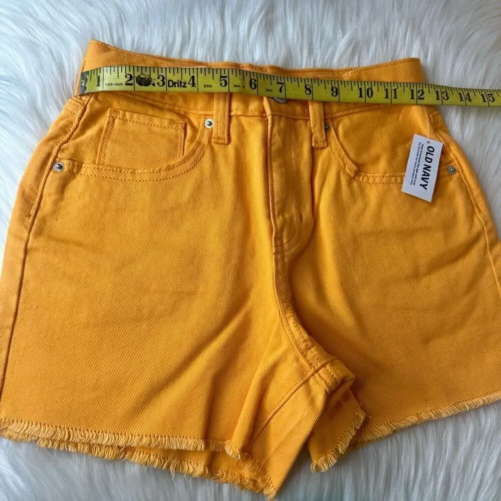 Old Navy Girls High Rise Cut Off Jean Shorts Bundle Size 14 Slim